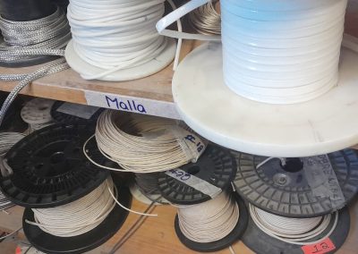 Forro para cable fibra de vidrio Termofil varios, Malla protectora de cables